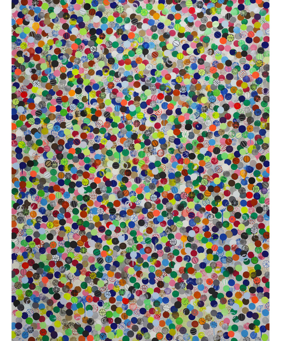 David Huffman painting titled Faciazzle