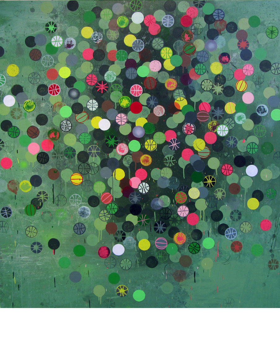 Painting by artist David Huffman titled Psychshack