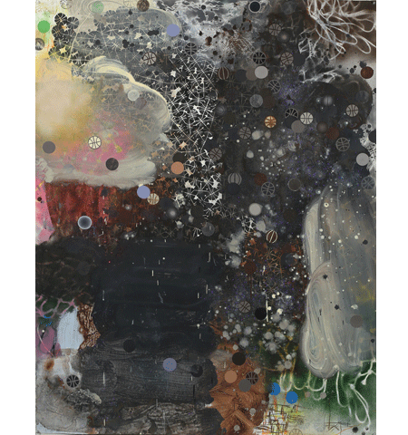 David Huffman painting titled Abba-Zaba