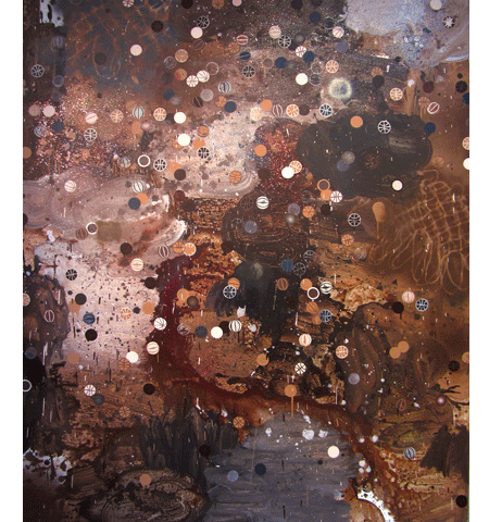 David Huffman painting titled Brown Sugar Cinema