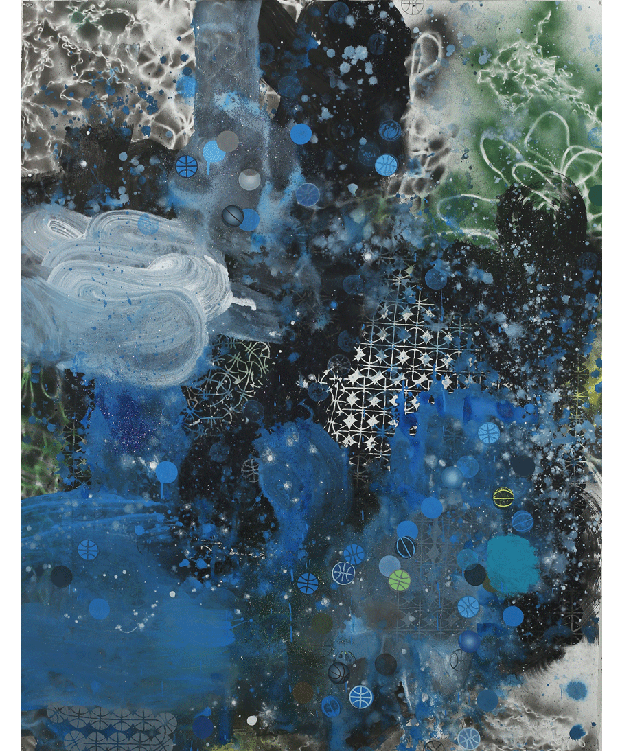 David Huffman painting titled Dreampop