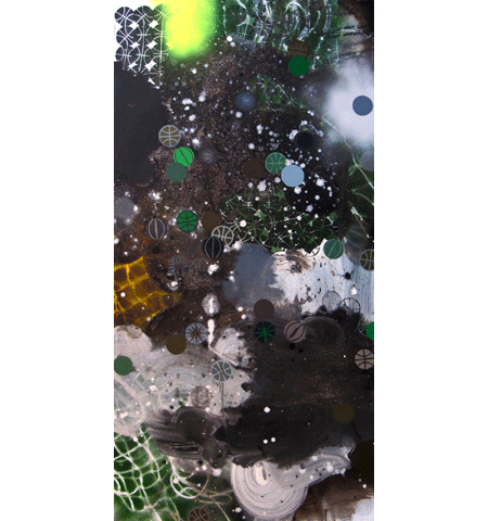 David Huffman painting titled Greens and Cornbread