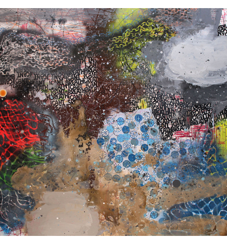 David Huffman painting titled I Can't Breathe 3
