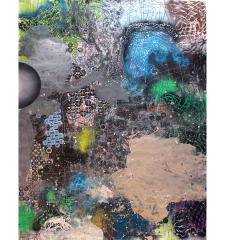 David Huffman painting titled West Oakland